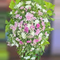 Purple and white Wreath