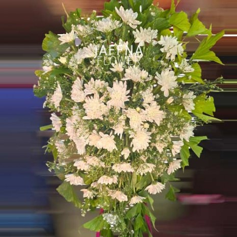 White Flower Wreath