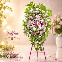 Purple and white Wreath