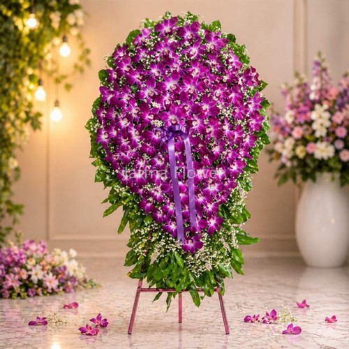 Orchid wreath